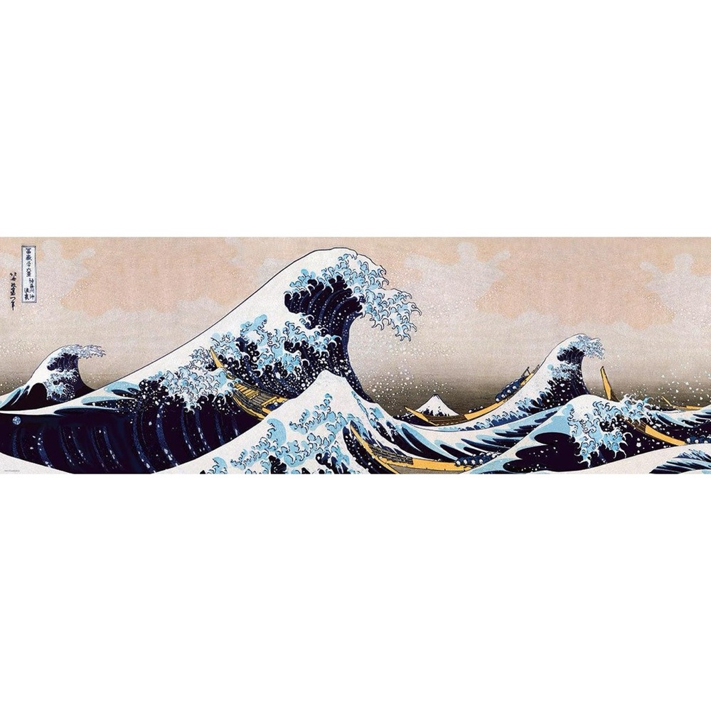 Katsushika Hokusai The Great Wave 1000 Piece Panoramic Puzzle Eurographics New